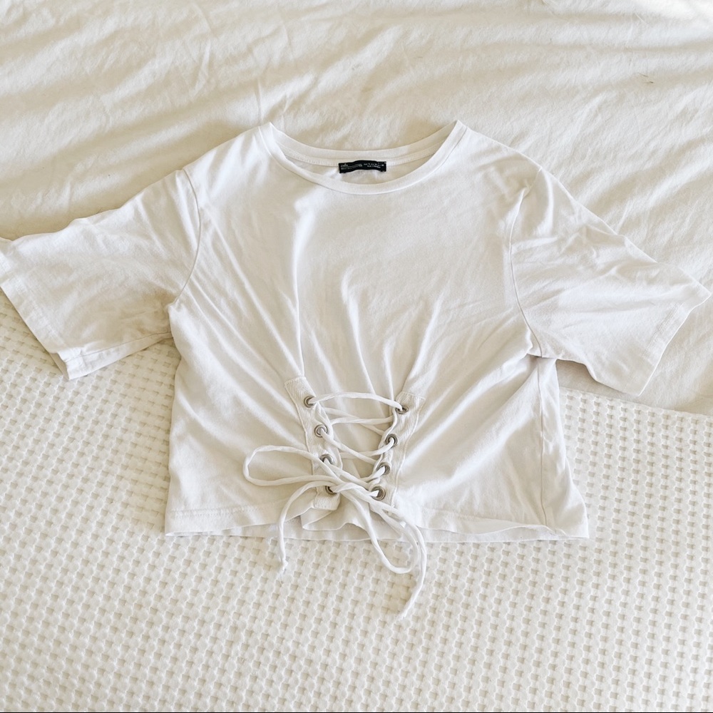 GUC - Zara Corset Front T-Shirt | Size Small